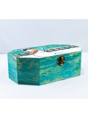  Ξύλινο κουτί  με ζωγραφική